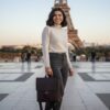 شنطة ظهر جلد طبيعي بقري بول أب لون بني – مناسبة للرجال والنساء صناعة يدوية AMY