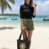 حقيبة جلد طبيعي توت عنخ آمون | AMY Handmade Egyptian Tote Bag